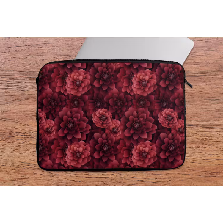 Laptophoes - Dahlias - Bloemen - Rood — 2