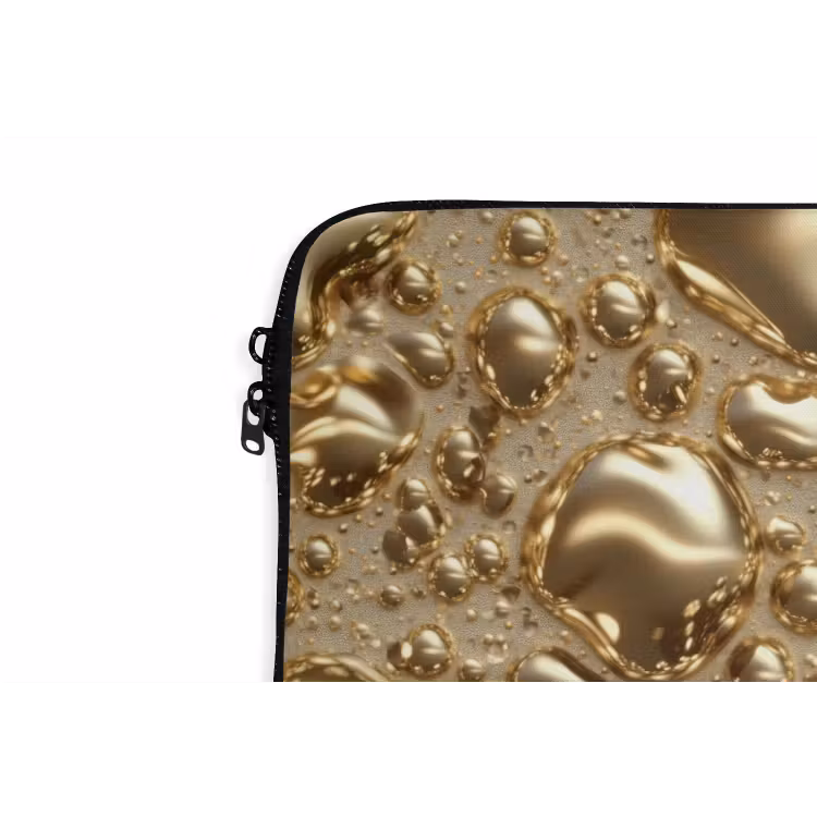 Laptophoes - Druppels - Organisch - Goud — 6