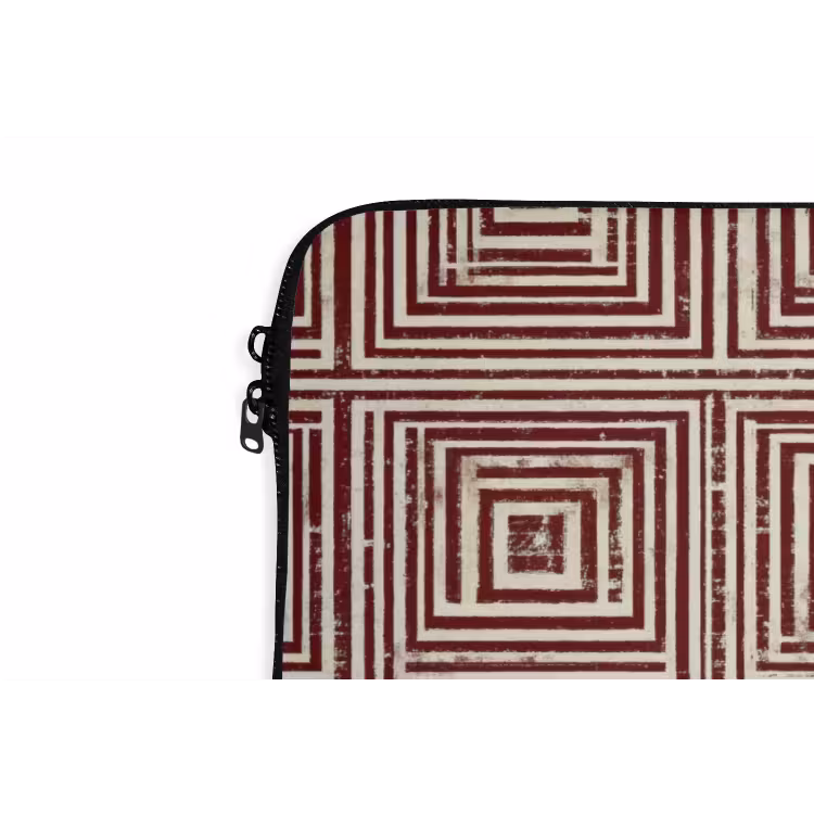 Laptophoes - Geometrisch - Patroon - Rood — 6