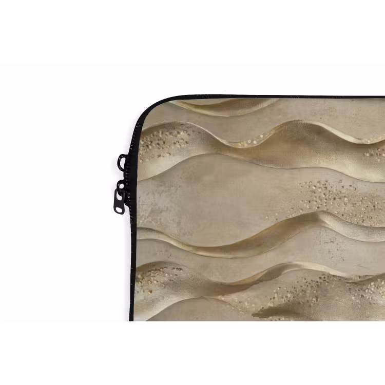 Laptophoes - Golven - Patroon - Goud — 6