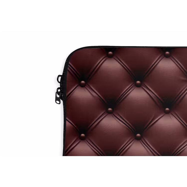 Laptophoes - Leer - Patroon - Bordeaux — 6