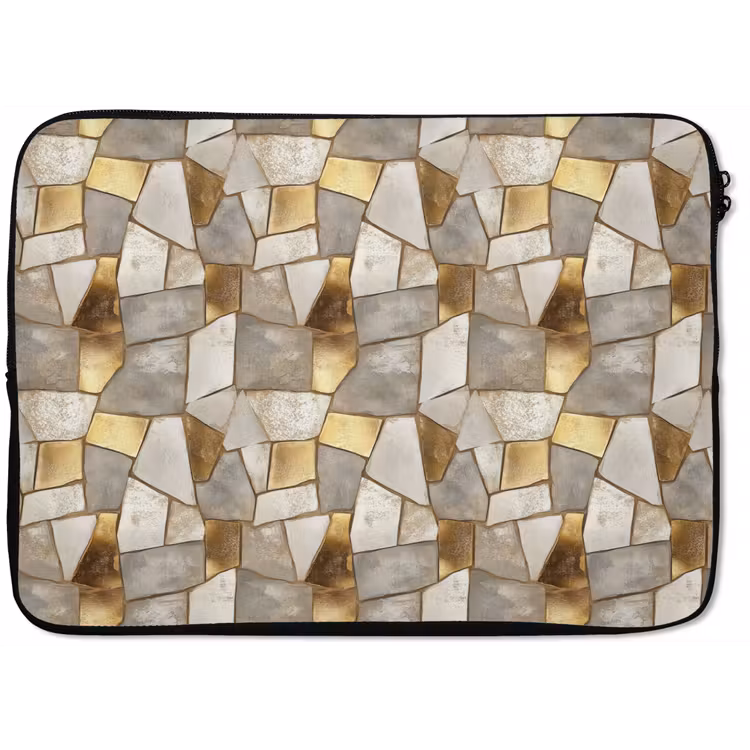 Laptophoes - Mozaïek - Marmer - Goud — 1