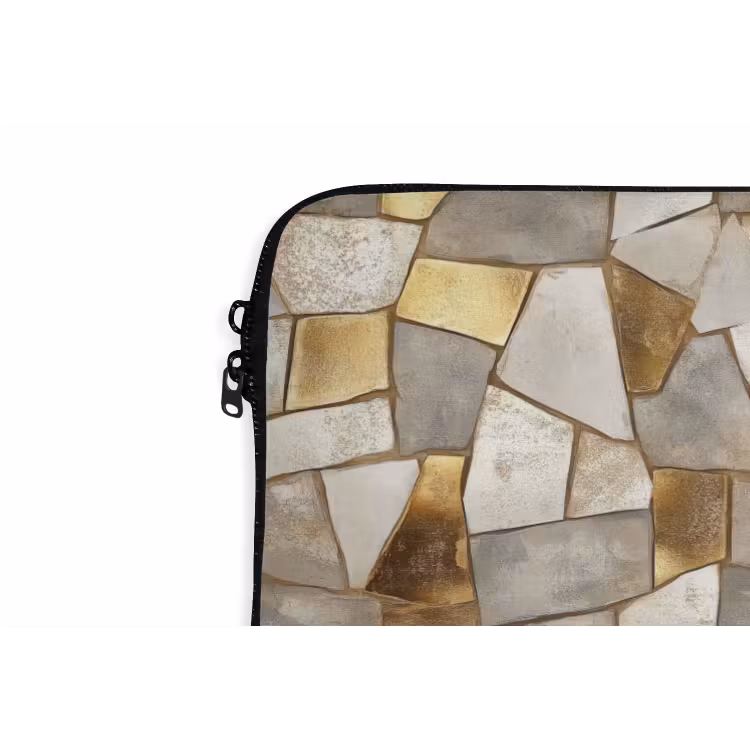 Laptophoes - Mozaïek - Marmer - Goud — 6
