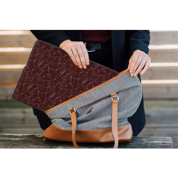 Laptophoes - Mozaïek - Tegel - Bordeauxrood — 4