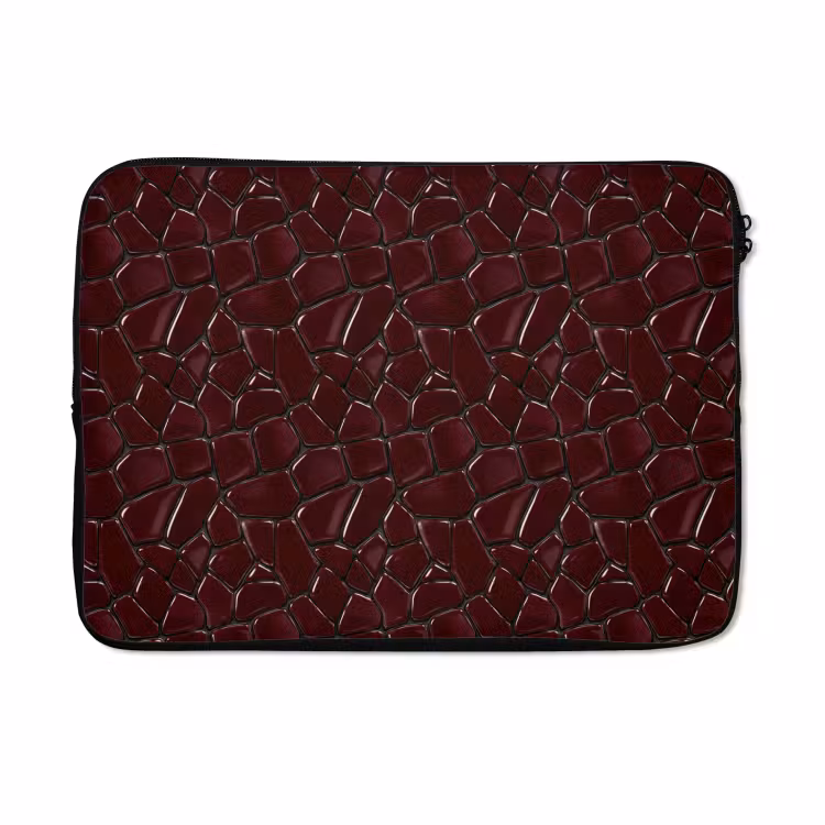 Laptophoes - Mozaïek - Tegel - Bordeauxrood — 5