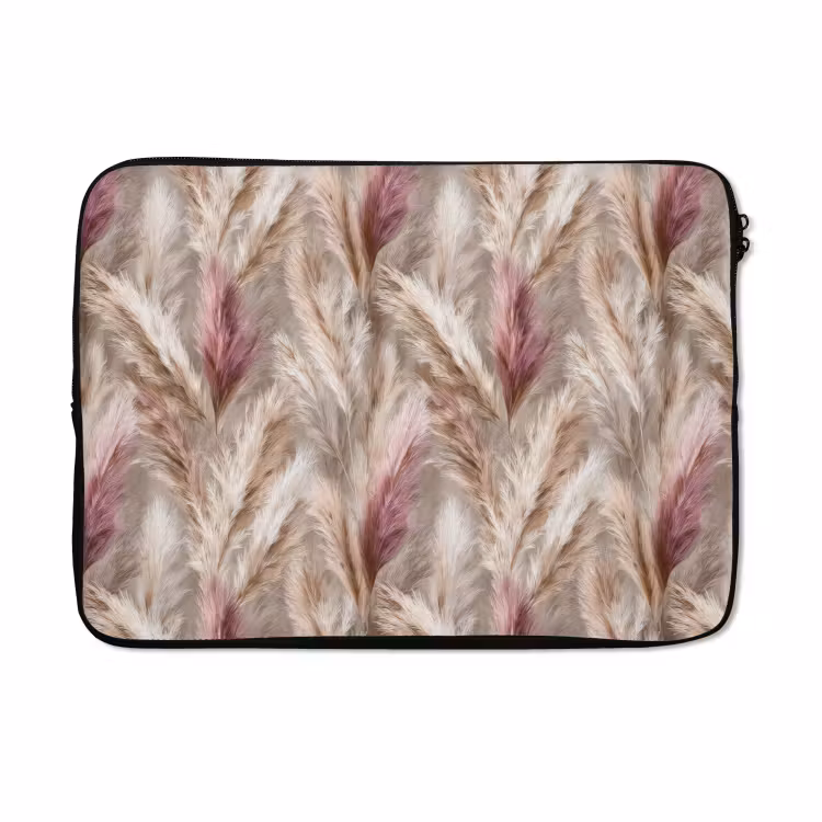 Laptophoes - Pampasgras - Pluizig - Kleurrijk — 5