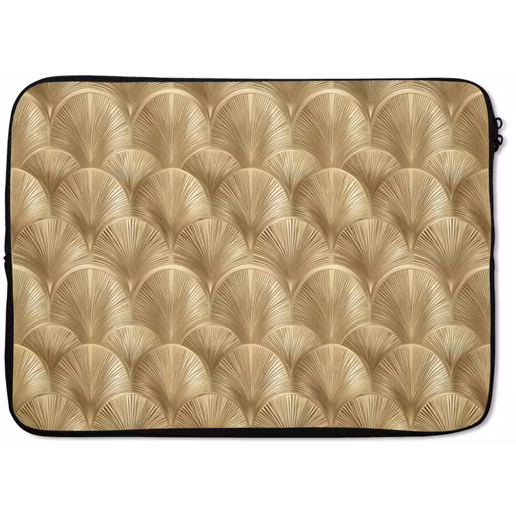 Laptophoes - Patroon - Waaier - Goud — 1