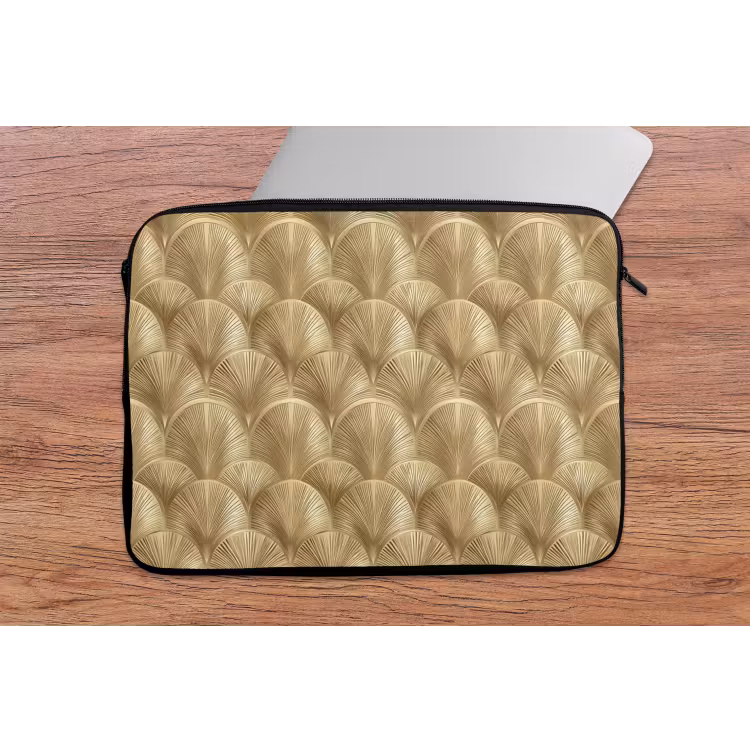 Laptophoes - Patroon - Waaier - Goud — 2