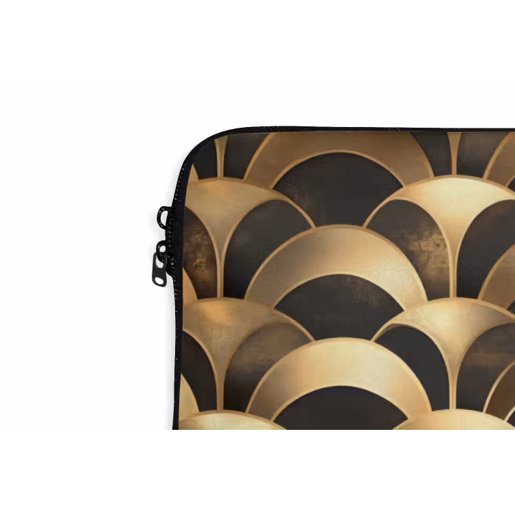 Laptophoes - Schubben - Structuur - Goud — 6