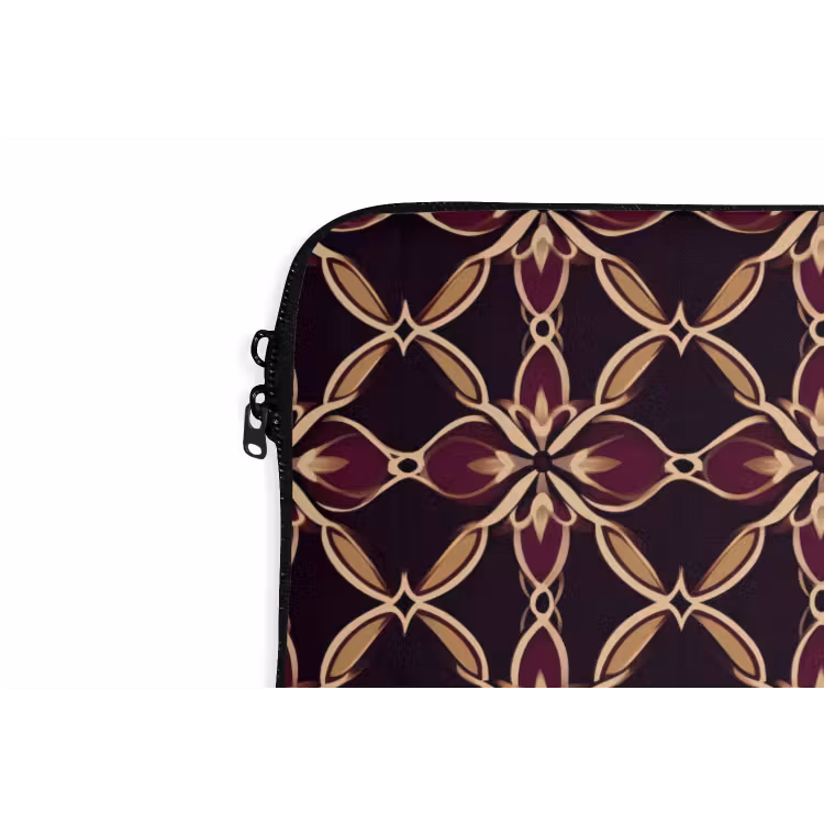 Laptophoes - Symmetrisch - Tegel - Burgundy — 6