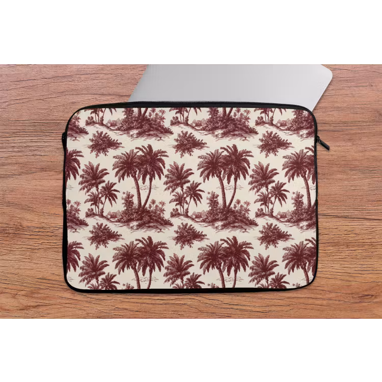 Laptophoes - Tropisch - Geometrisch - Bordeauxrood — 2
