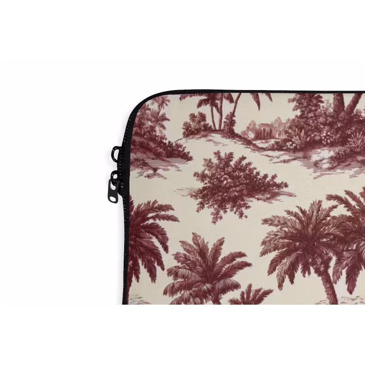 Laptophoes - Tropisch - Geometrisch - Bordeauxrood — 6