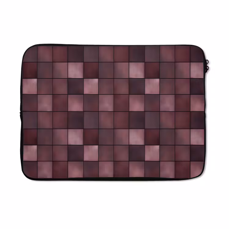 Laptophoes - Vierkant - Tegel - Patroon - Paars — 5