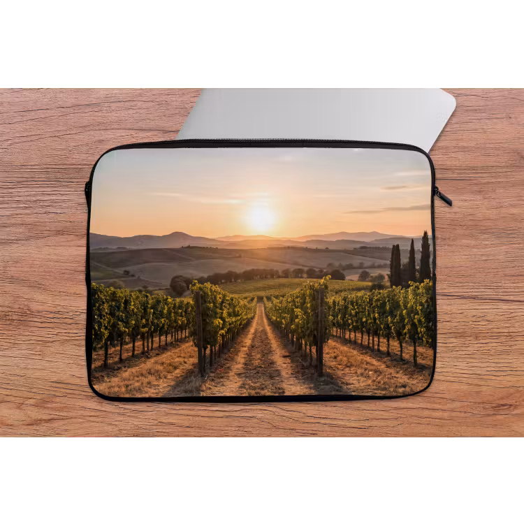 Laptophoes - Wijngaard - Zonsondergang - Landschap — 2