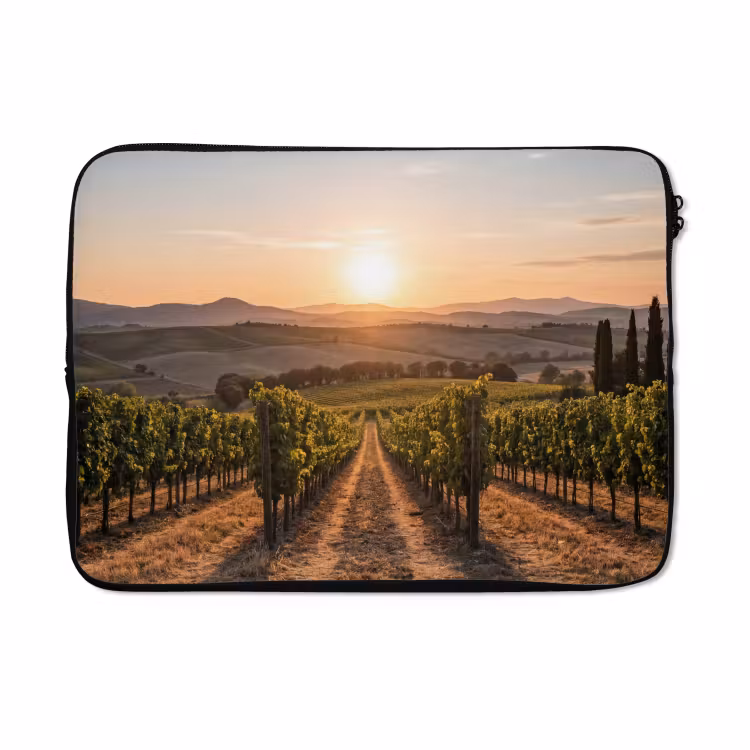 Laptophoes - Wijngaard - Zonsondergang - Landschap — 5