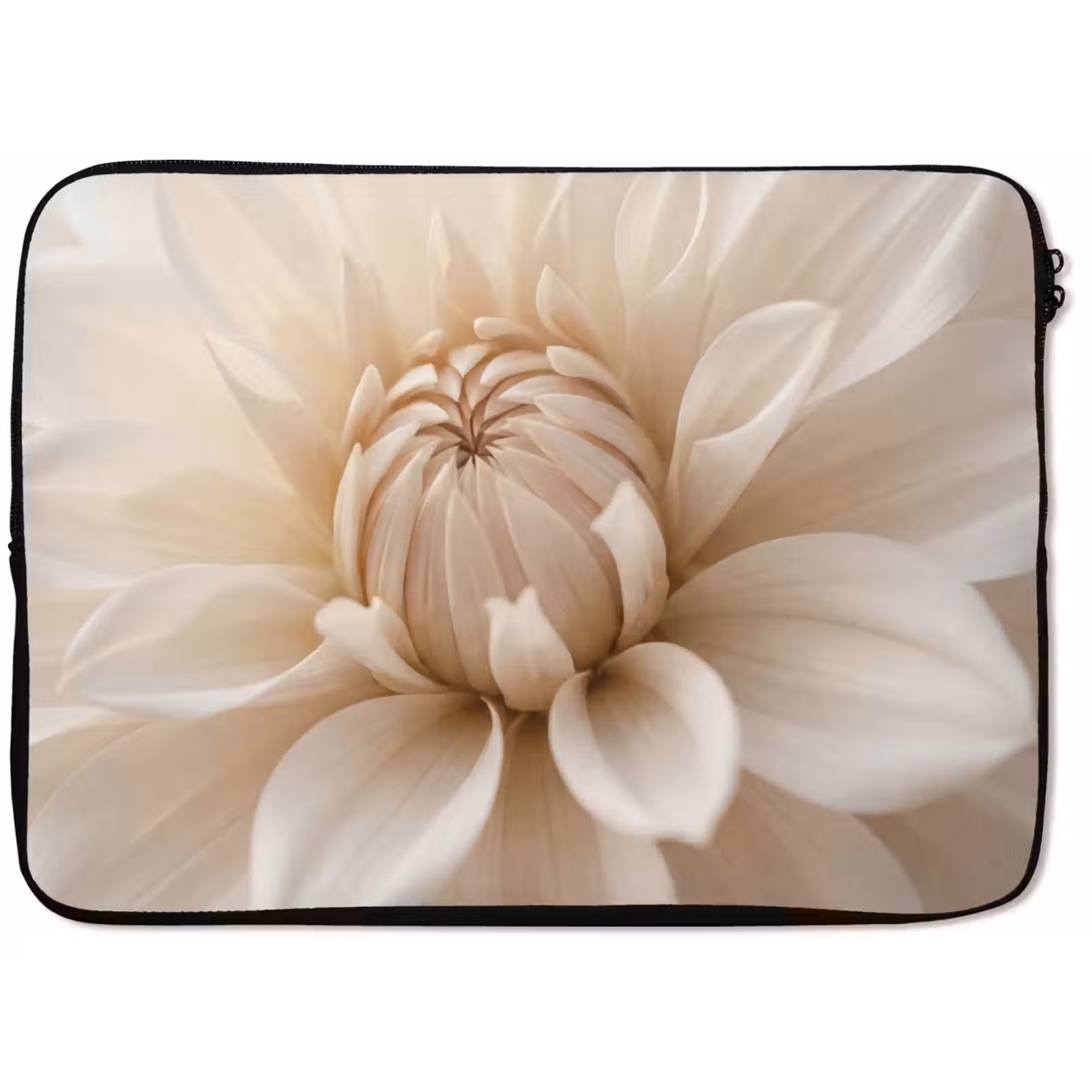 Laptophoes - Bloem - Dahlia - Wit — 1