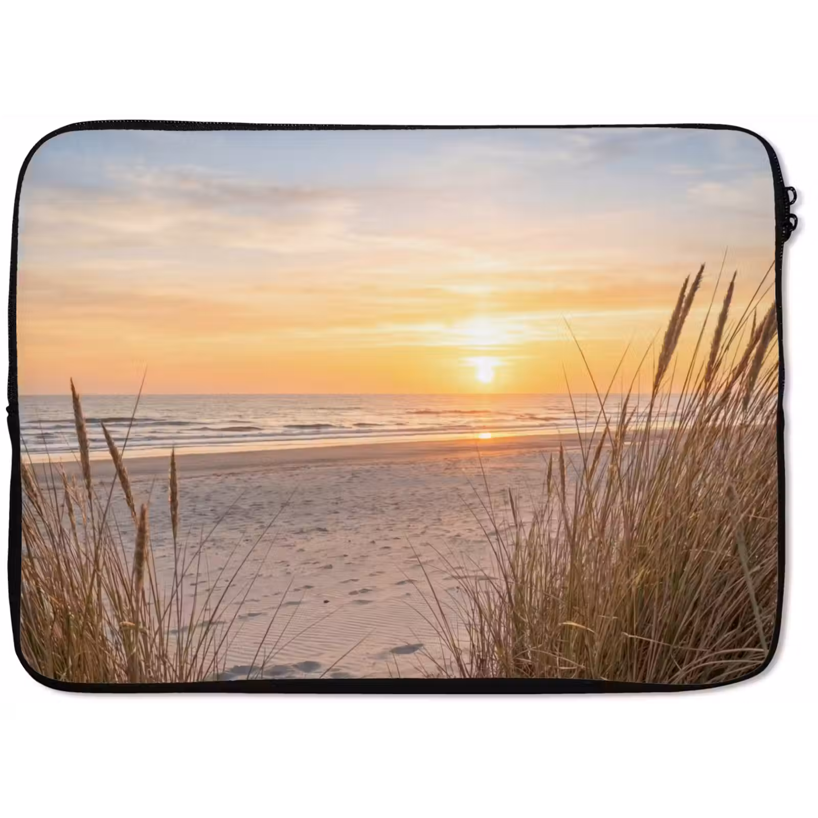 Laptophoes - Zonsondergang - Duinen - Zee — 1