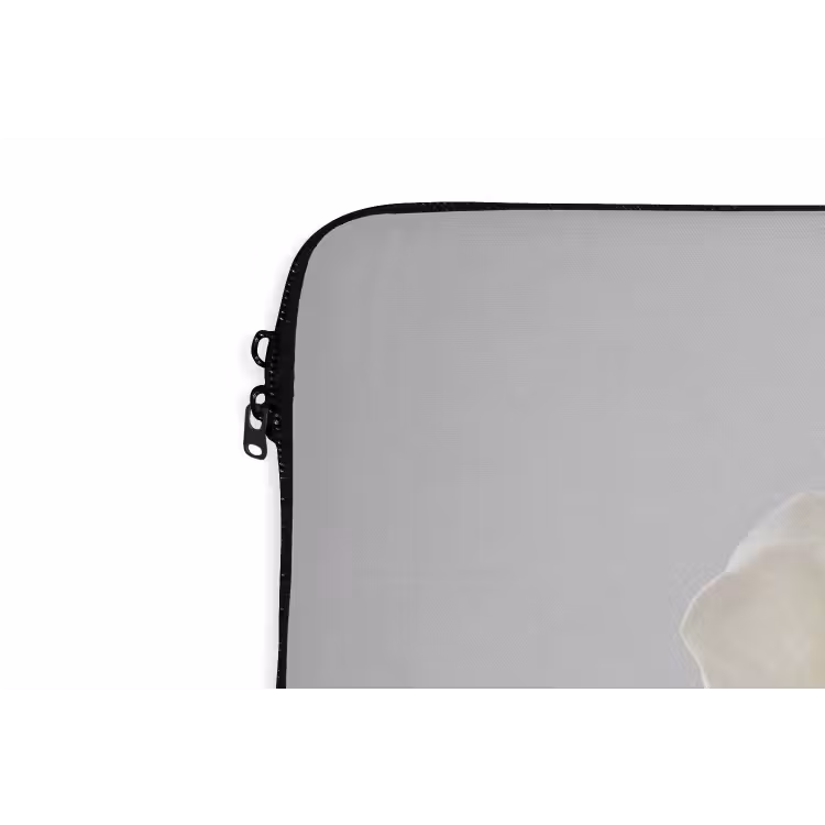Laptophoes - Bloem - Minimalistisch -Wit — 6