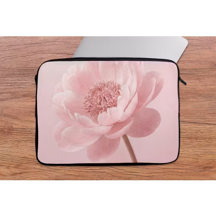 Laptophoes - Bloem - Pioenroos - Roze — 2