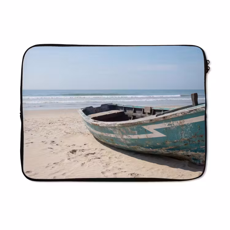 Laptophoes - Boot - Zandstrand - Zee — 5