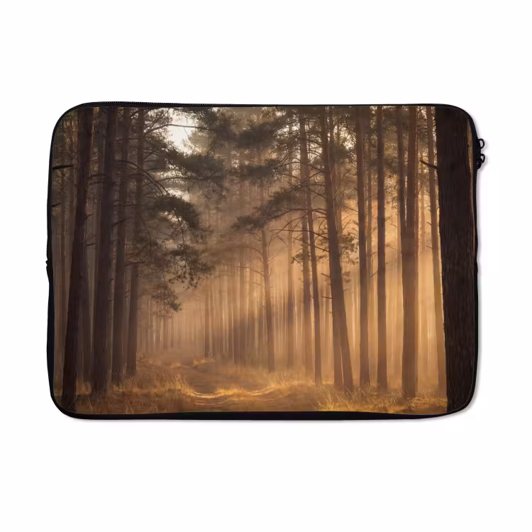 Laptophoes - Bos - Mist - Zonlicht — 5