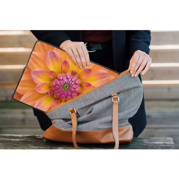 Laptophoes - Dahlia - Bloem - Oranje — 4