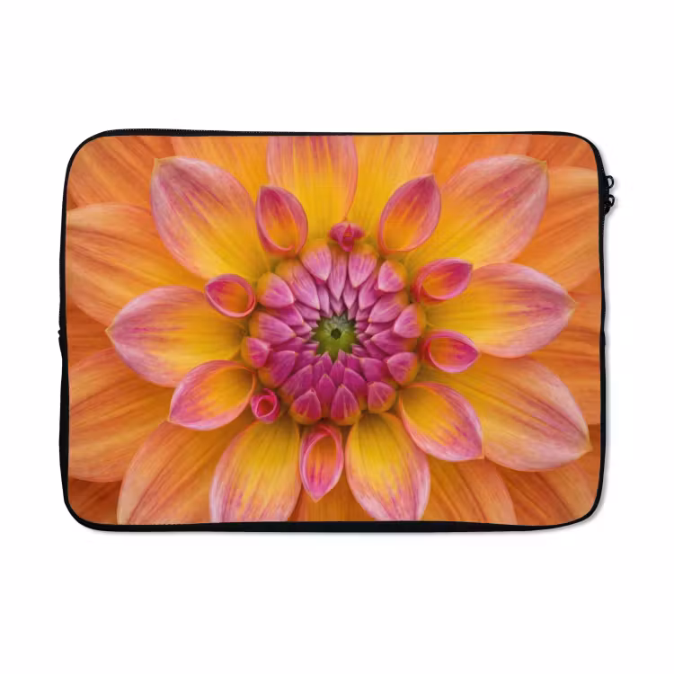 Laptophoes - Dahlia - Bloem - Oranje — 5