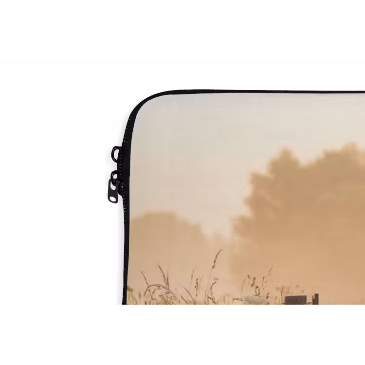 Laptophoes - Hek - Natuur - Mist - Veld — 6