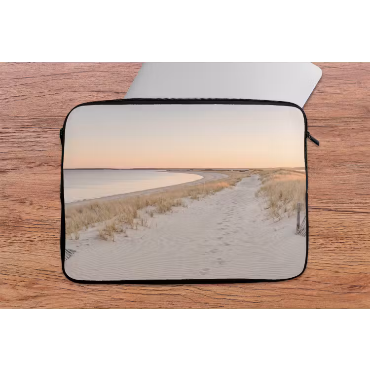 Laptophoes - Kustlijn - Horizon - Hek — 2
