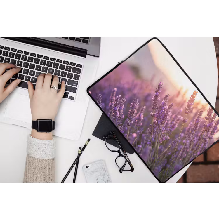 Laptophoes - Lavendel - Paars - Zonlicht — 3