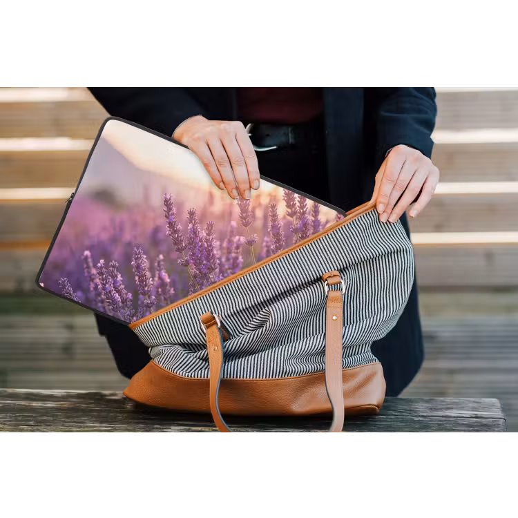 Laptophoes - Lavendel - Paars - Zonlicht — 4