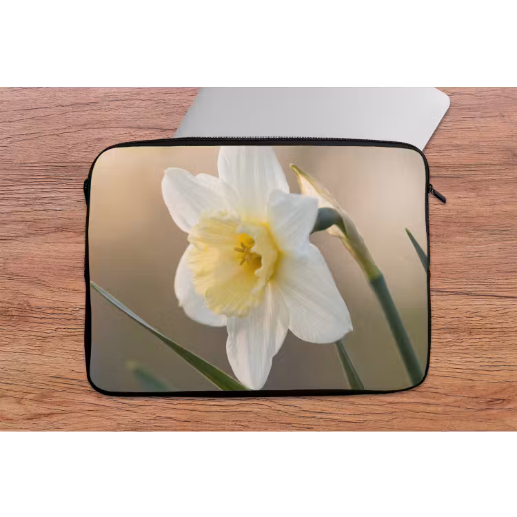 Laptophoes - Narcis - Bloem - Minimalistisch — 2