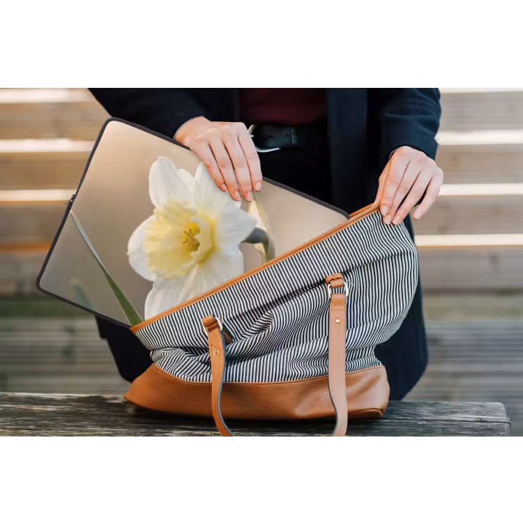Laptophoes - Narcis - Bloem - Minimalistisch — 4