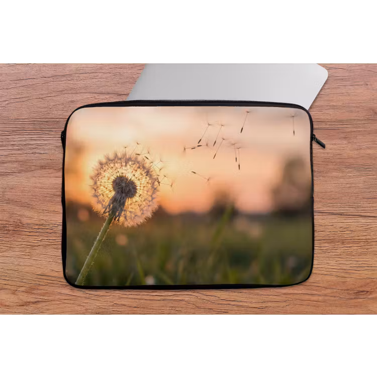 Laptophoes - Paardenbloem - Zonsondergang - Veld — 2