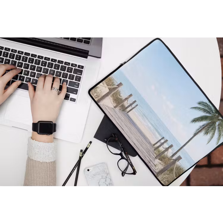 Laptophoes - Palmbomen - Pad - Horizon — 3