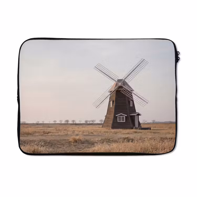 Laptophoes - Windmolens - Landschap - Veld — 5