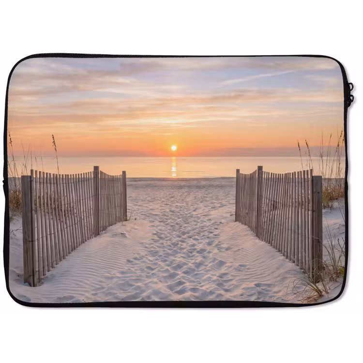 Laptophoes - Zonsondergang - Strand - Zand — 1