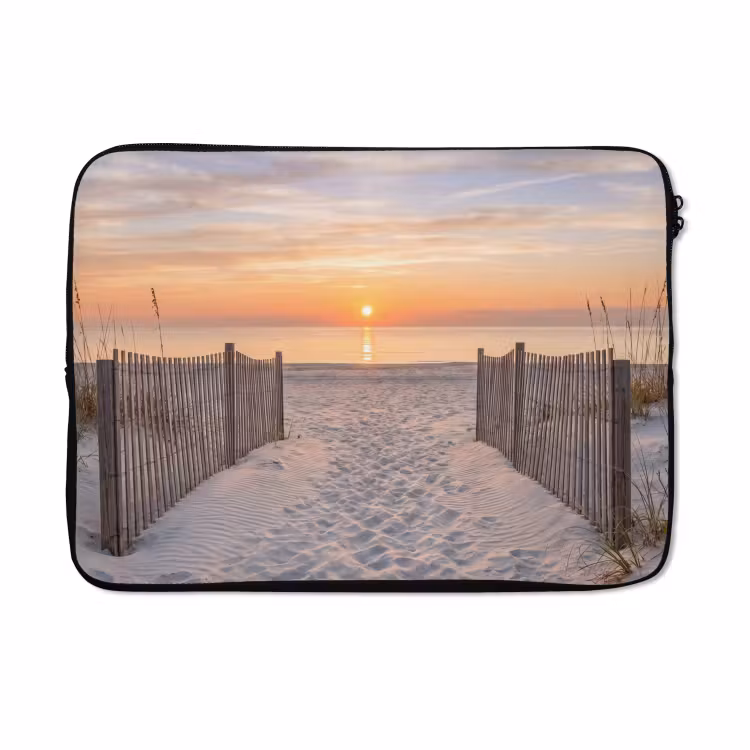 Laptophoes - Zonsondergang - Strand - Zand — 5