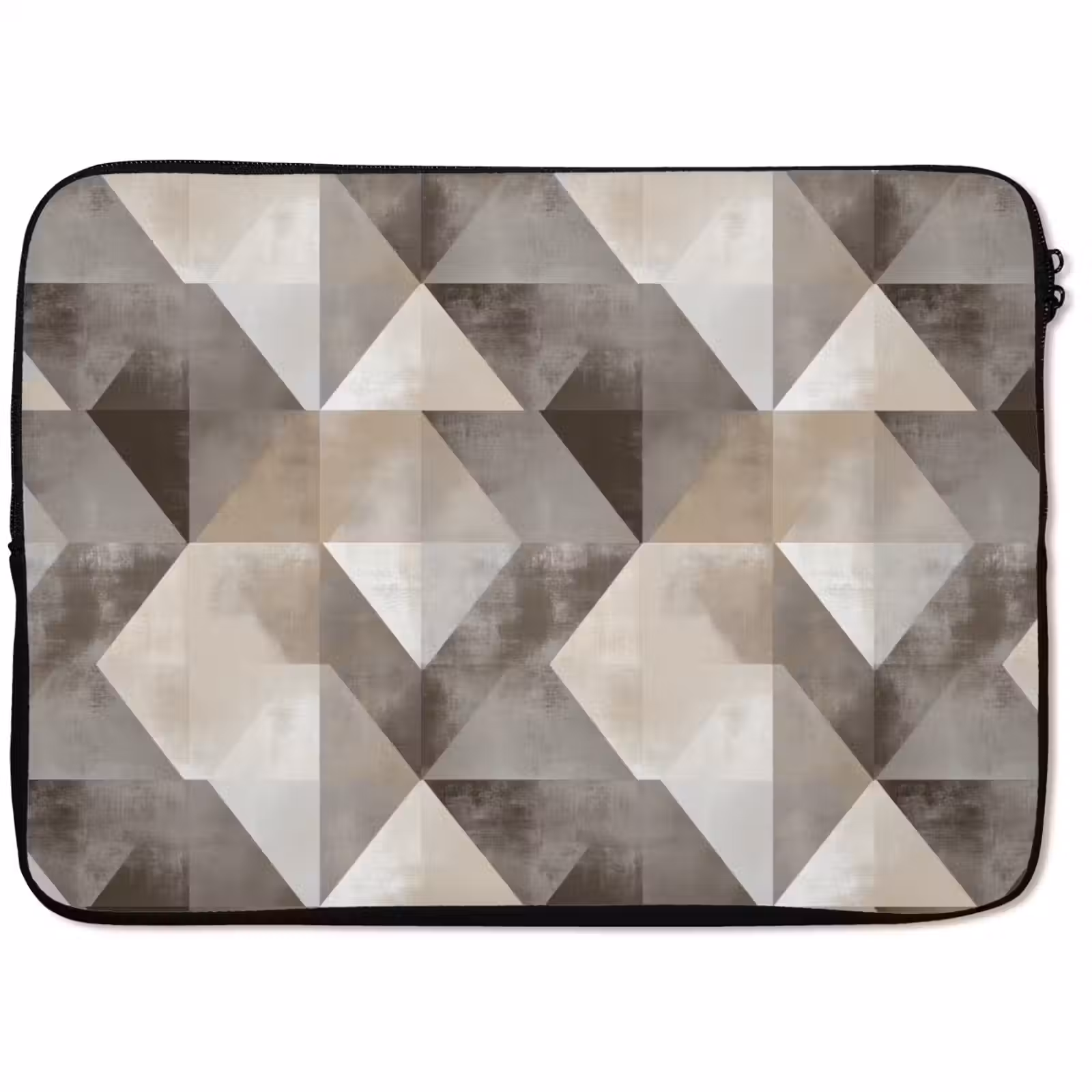 Laptophoes - Geometrisch - Motief - Aardetinten — 1