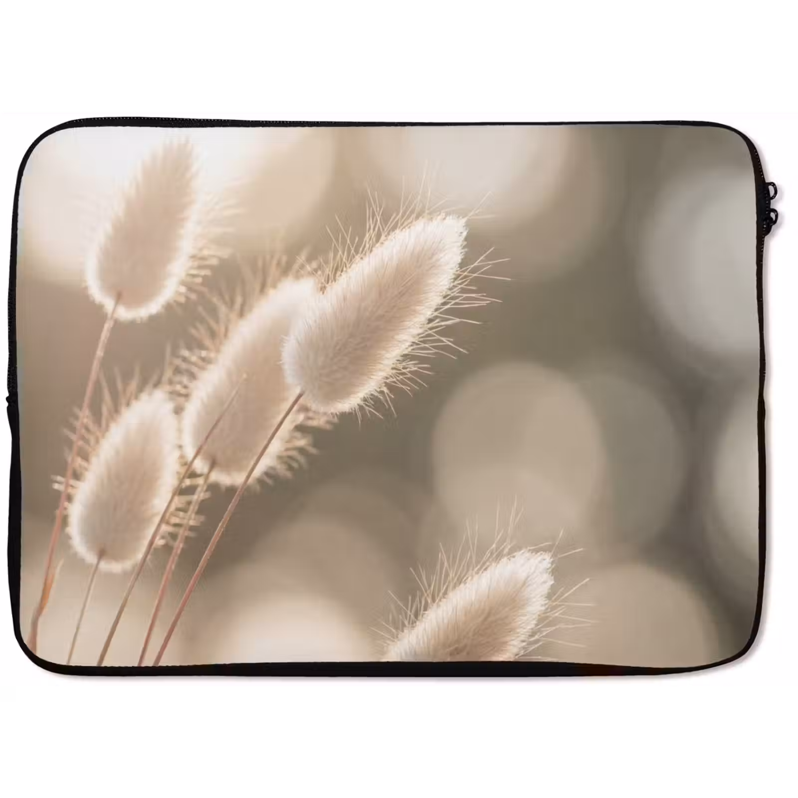 Laptophoes - Hazestaartgras - Wit - Zonlicht — 1