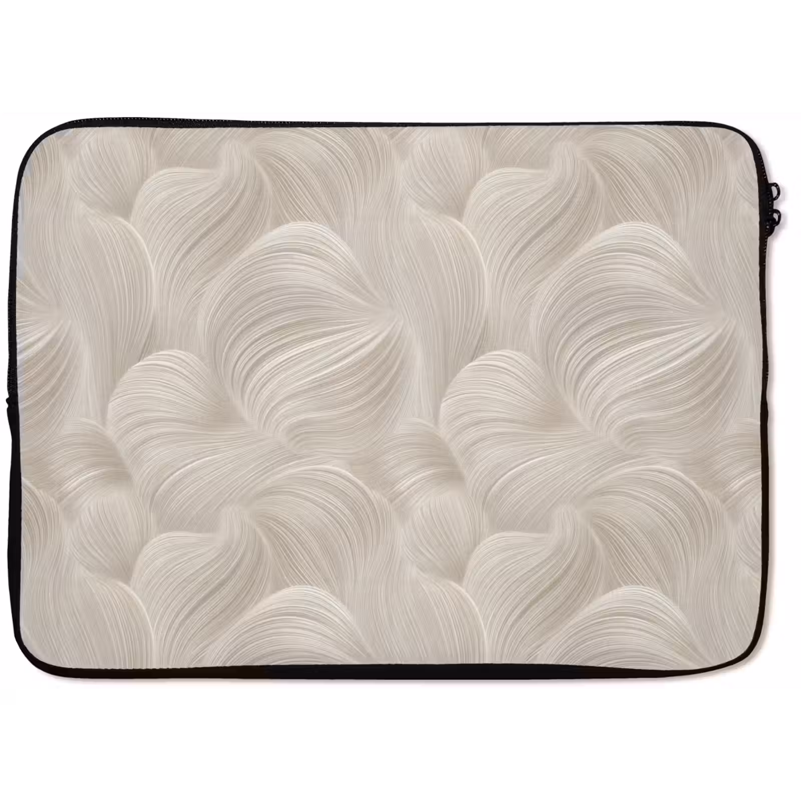 Laptophoes - Lijnen - Waaier - Beige — 1