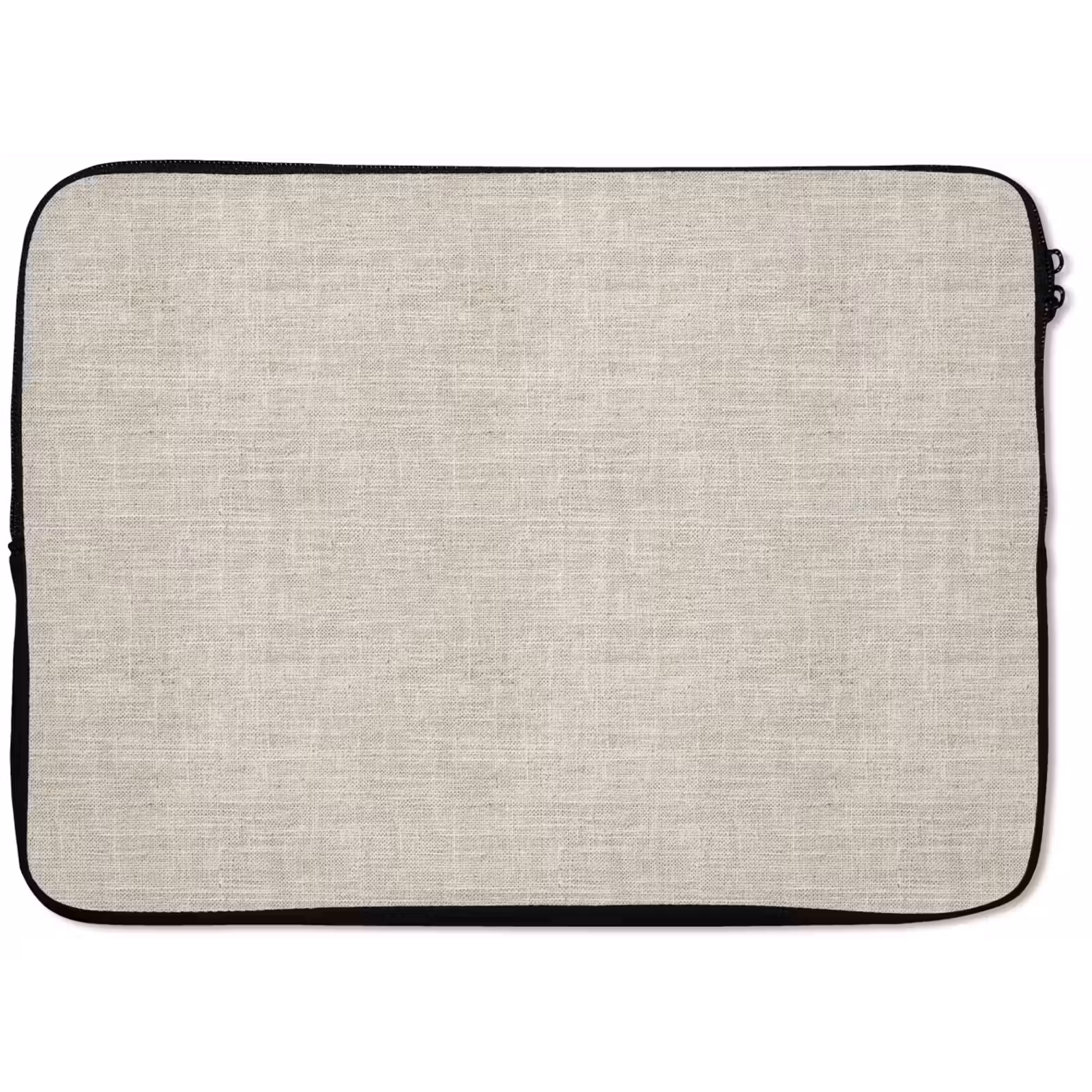 Laptophoes - Linnen - Textuur - Beige — 1