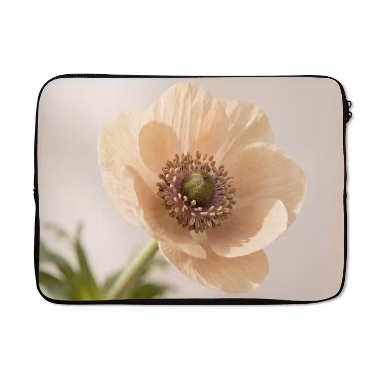 Laptophoes - Bloem - Minimalistisch - Groen — 5