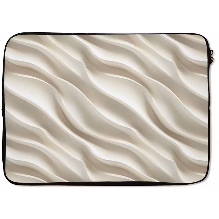 Laptophoes - Diagonaal - Golven - Crème — 1