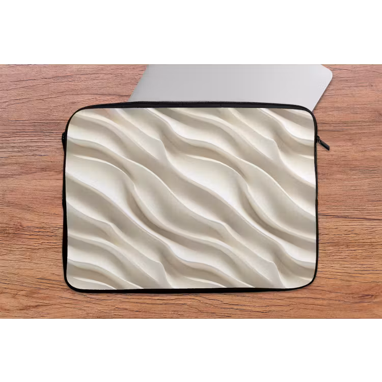 Laptophoes - Diagonaal - Golven - Crème — 2
