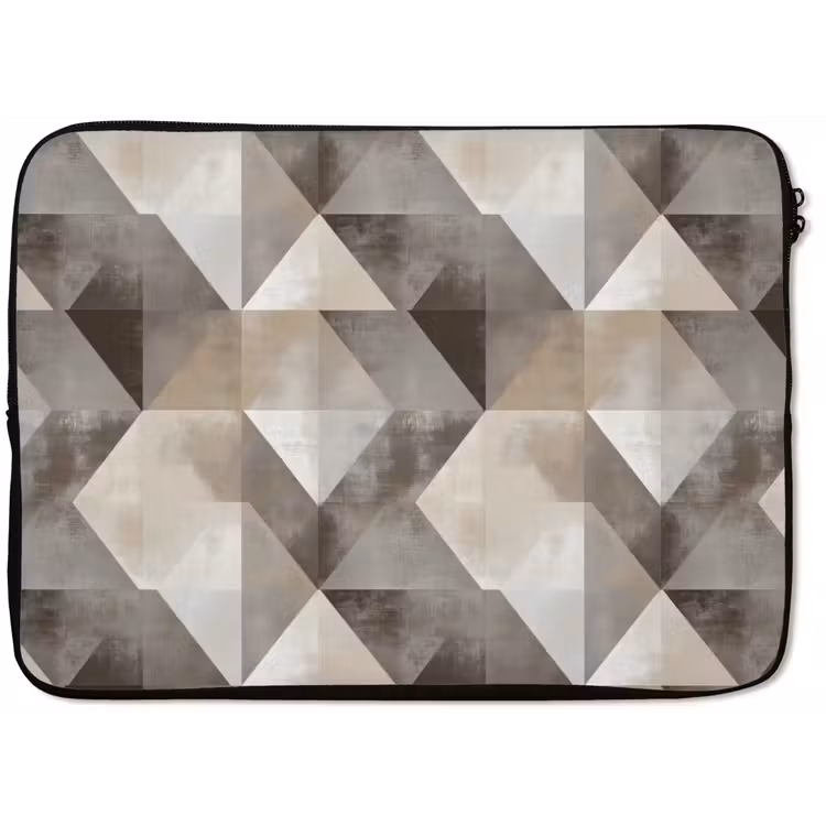 Laptophoes - Geometrisch - Motief - Aardetinten — 1