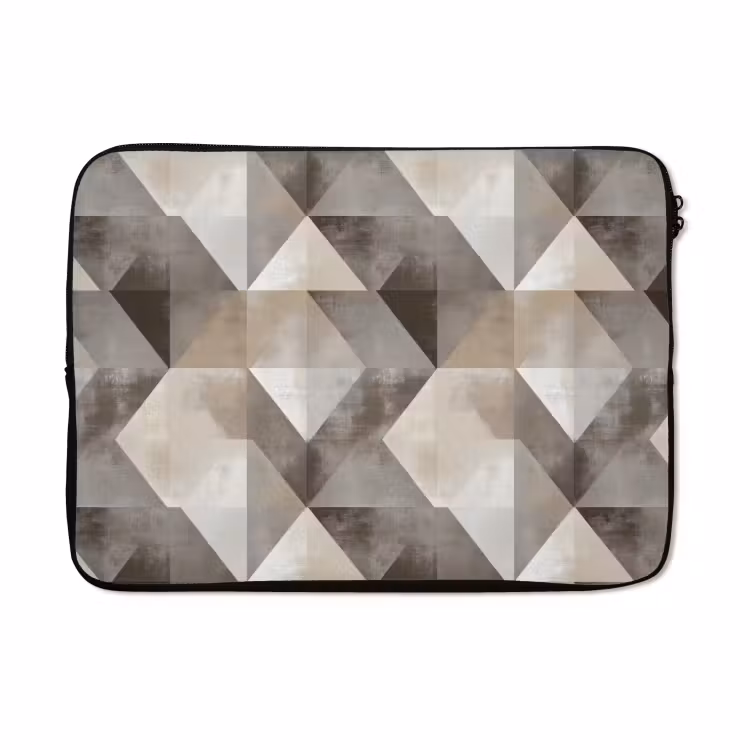 Laptophoes - Geometrisch - Motief - Aardetinten — 5