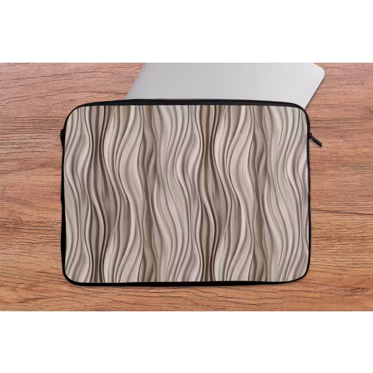 Laptophoes - Golven - 3D - Crème — 2