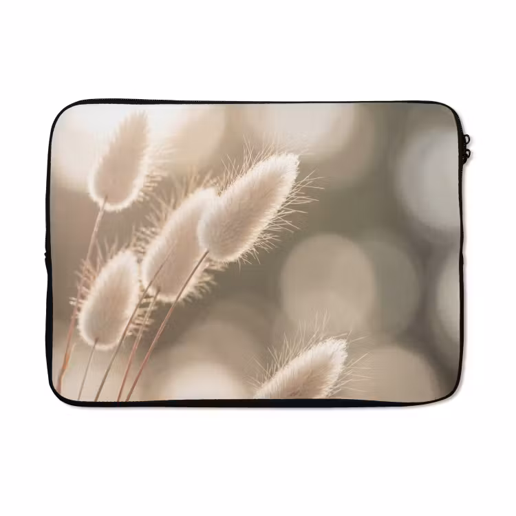 Laptophoes - Hazestaartgras - Wit - Zonlicht — 5