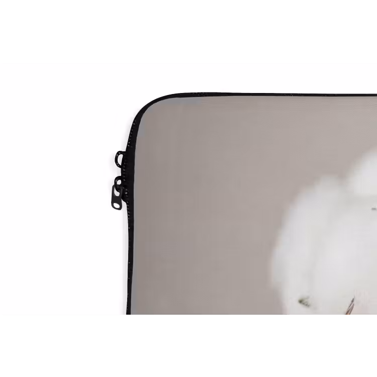 Laptophoes - Katoenbol - Minimalistisch - Wit — 6